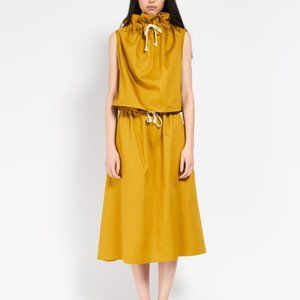 Desiree Klein Myrna Bamboo Mustard Skirt